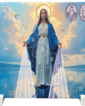 Azulejo decorativo Nossa Senhora das Graças, 15X15 com suporte