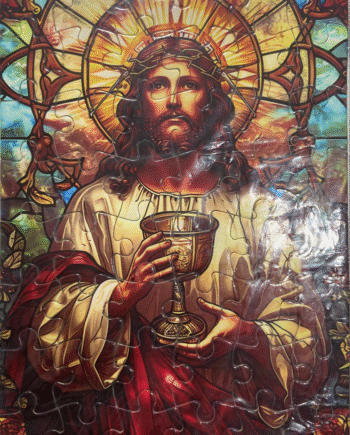 Quebra Cabeças 48 peças, Jesus na Santa Ceia