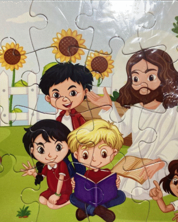 Quebra Cabeças 24 peças, Jesus e as Crianças